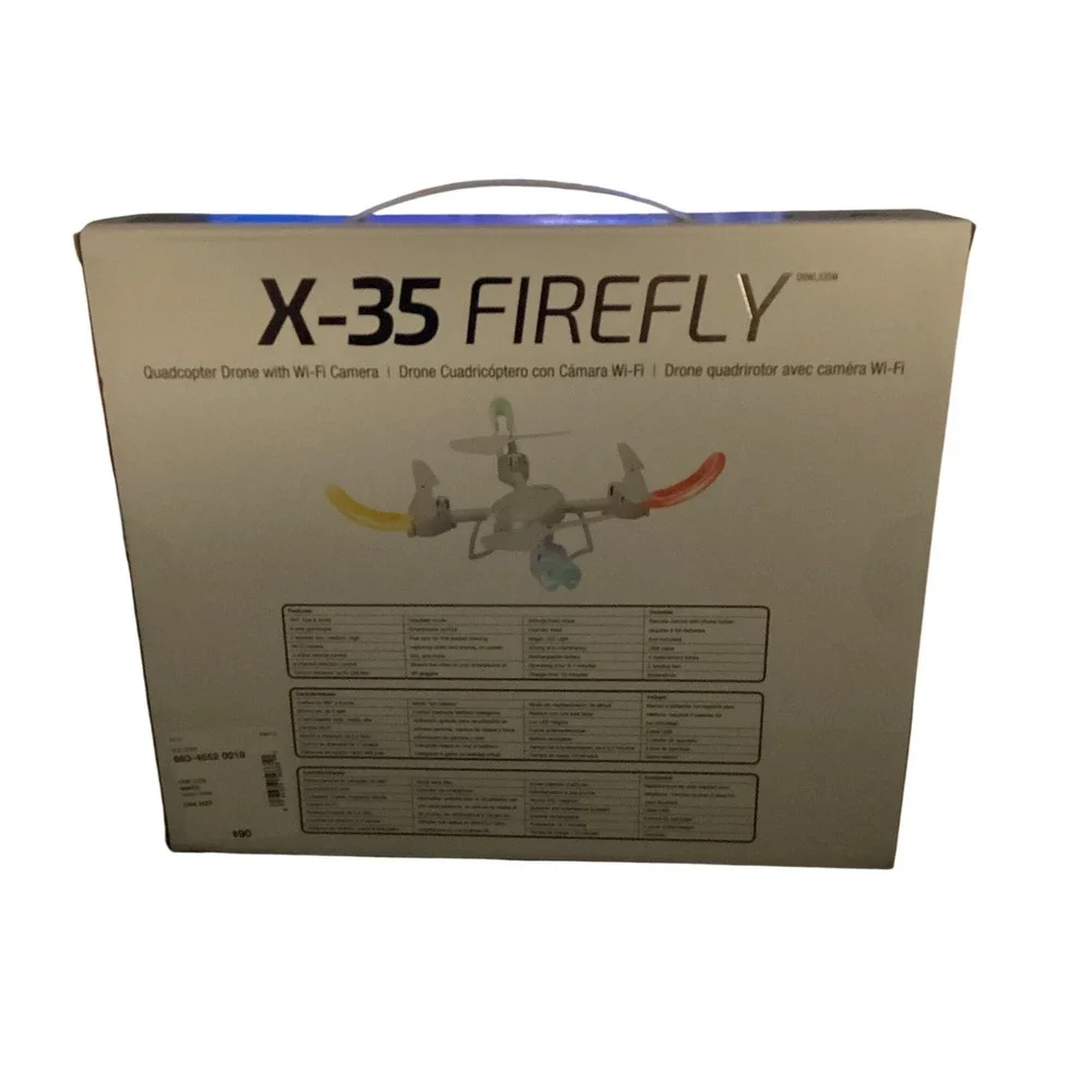 Sky Rider X-35 Firefly Quadcopter Drone with Wi-Fi Camera White DRWL335W NEW